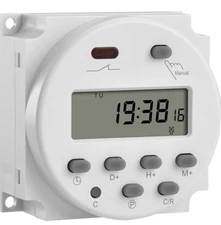 Digital LCD Power Weekly Programmable Timer Relay Switch AC 200-230V 16Amp