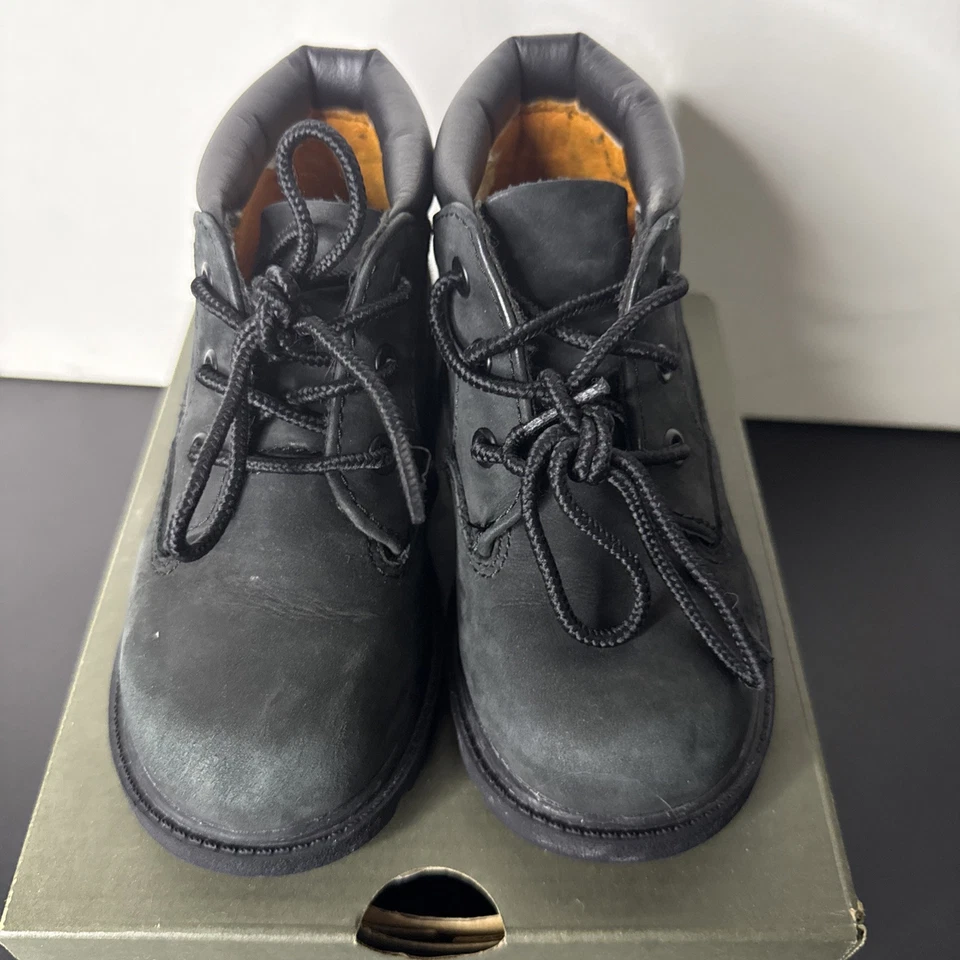 Ребенок ясельного возраста черная замша середины Timberland классический ребенка ясельного возраста Sz 9c w/коробка  - Изображение 3 из 4