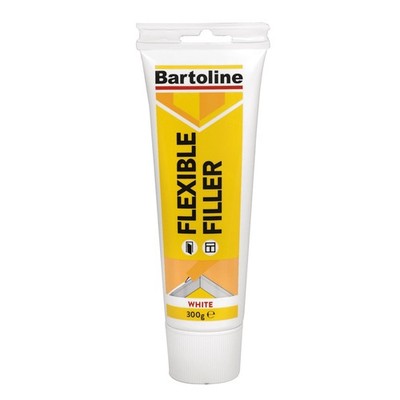 Bartoline Abdichtmasse dekorativer flexibler Spachtel weiß Tube 300g - überstreichbarer Spalt
