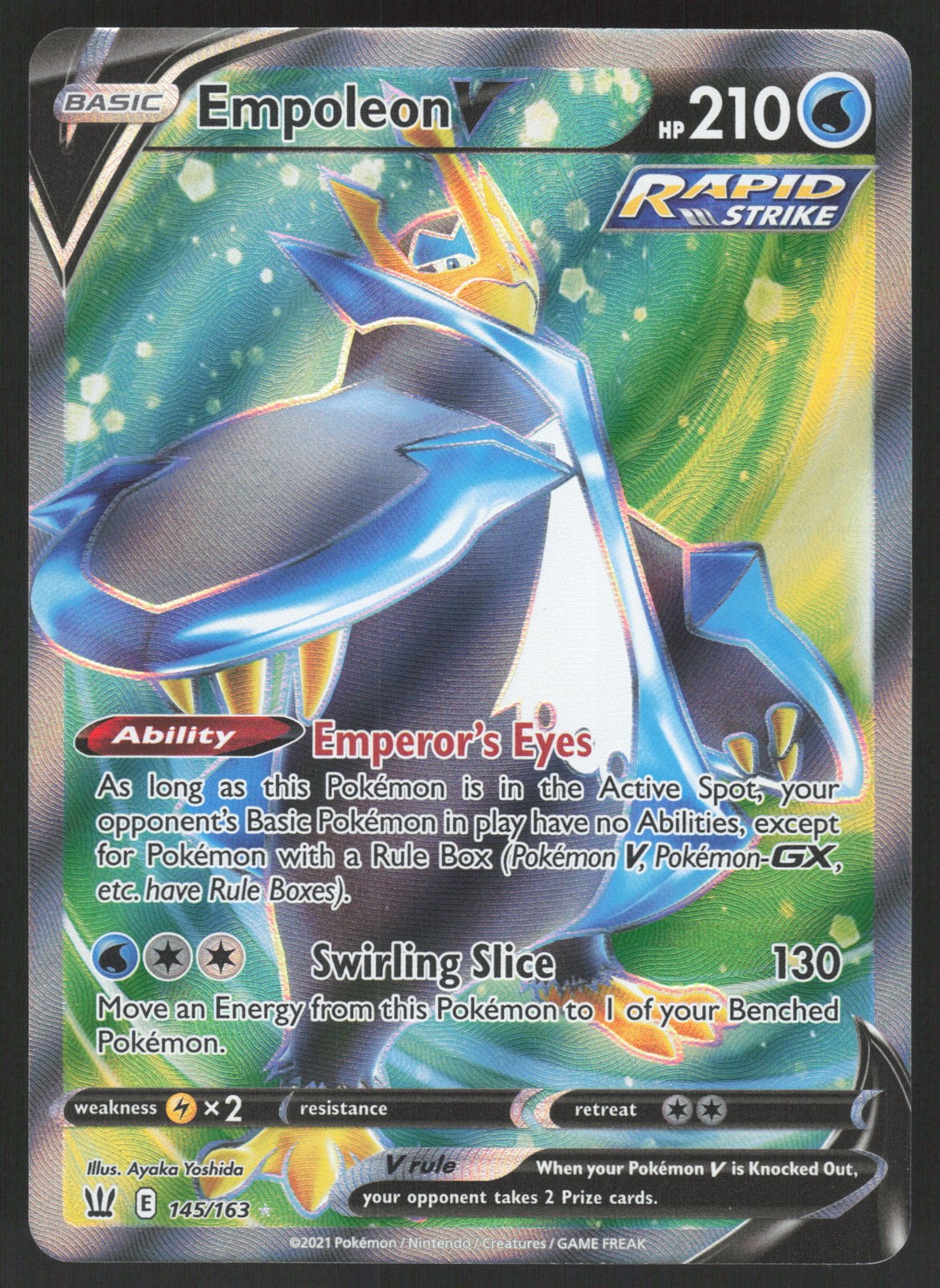 Empoleon V 145/163 Ultra Rare Pokemon TCG Battle Styles NM