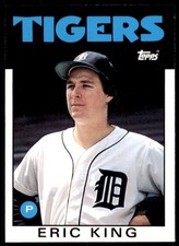 1986 Topps Traded Eric King . Detroit Tigers #53T