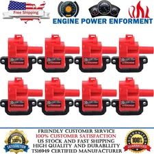 8 Pack High Performance Ignition Coil For Chevy Camaro 5.7L V8 D580 C1144 UF192