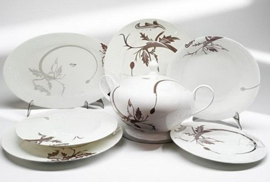 Fade Servizio Piatti Araffa 40 Pezzi Porcellana Bone China
