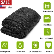 60% Shade Cloth UV Resistant Sunblock for Plant Cover Greenhouse Barn Patio Pool
