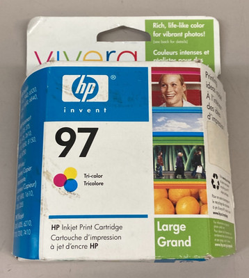 HP 97 Tri-Color C9363WN#140 Ink Cartridge -  Exp 5/2007  - New/Sealed