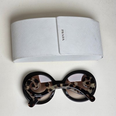 Prada Sunglasses Baroque Swirl Round Black Marble PR27NS SPR 27N
