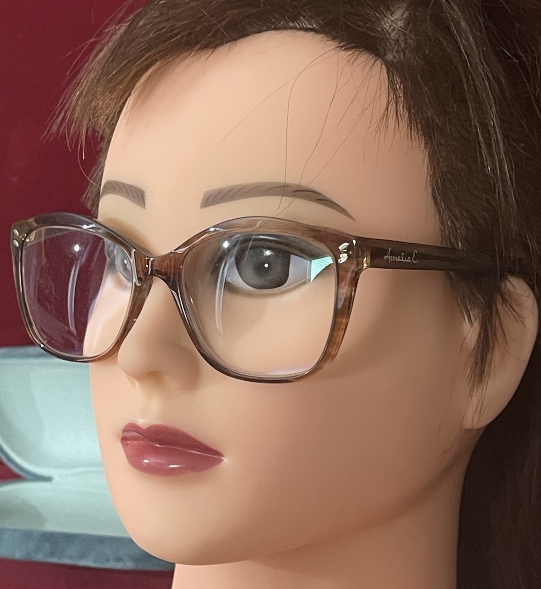 Amelia E Chardonnay Beige/Clear 35-002735 Eyeglasses Frames 52-17-145