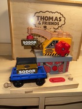 SODOR CRANE Cargo TRANSFER  THOMAS FRIENDS TRAIN WOODEN RAILWAY  WORKING 