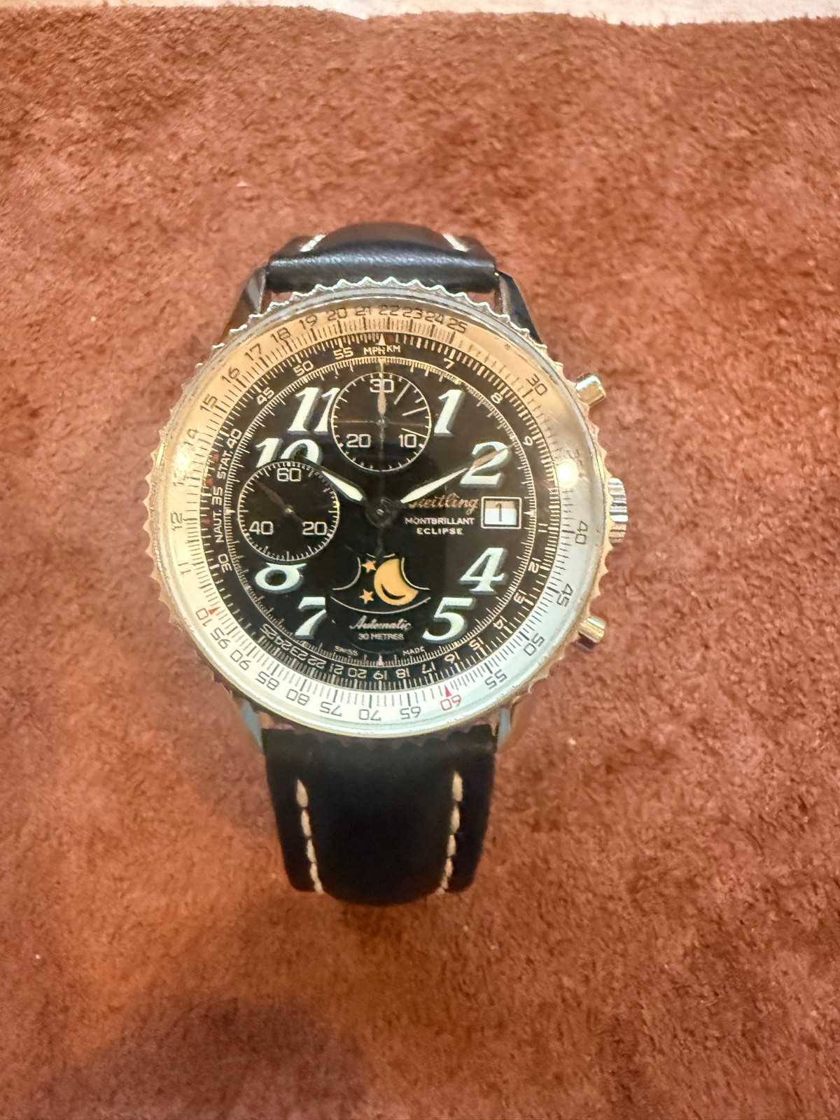 Breitling Navitimer Montbrillant Eclipse Moonphas… - image 12