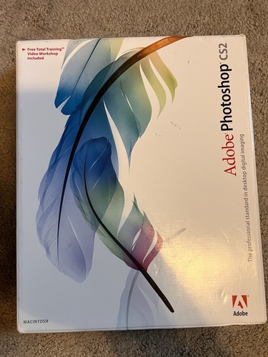 Adobe PhotoShop CS2 for Mac Macintosh Complete In Box training video workshop