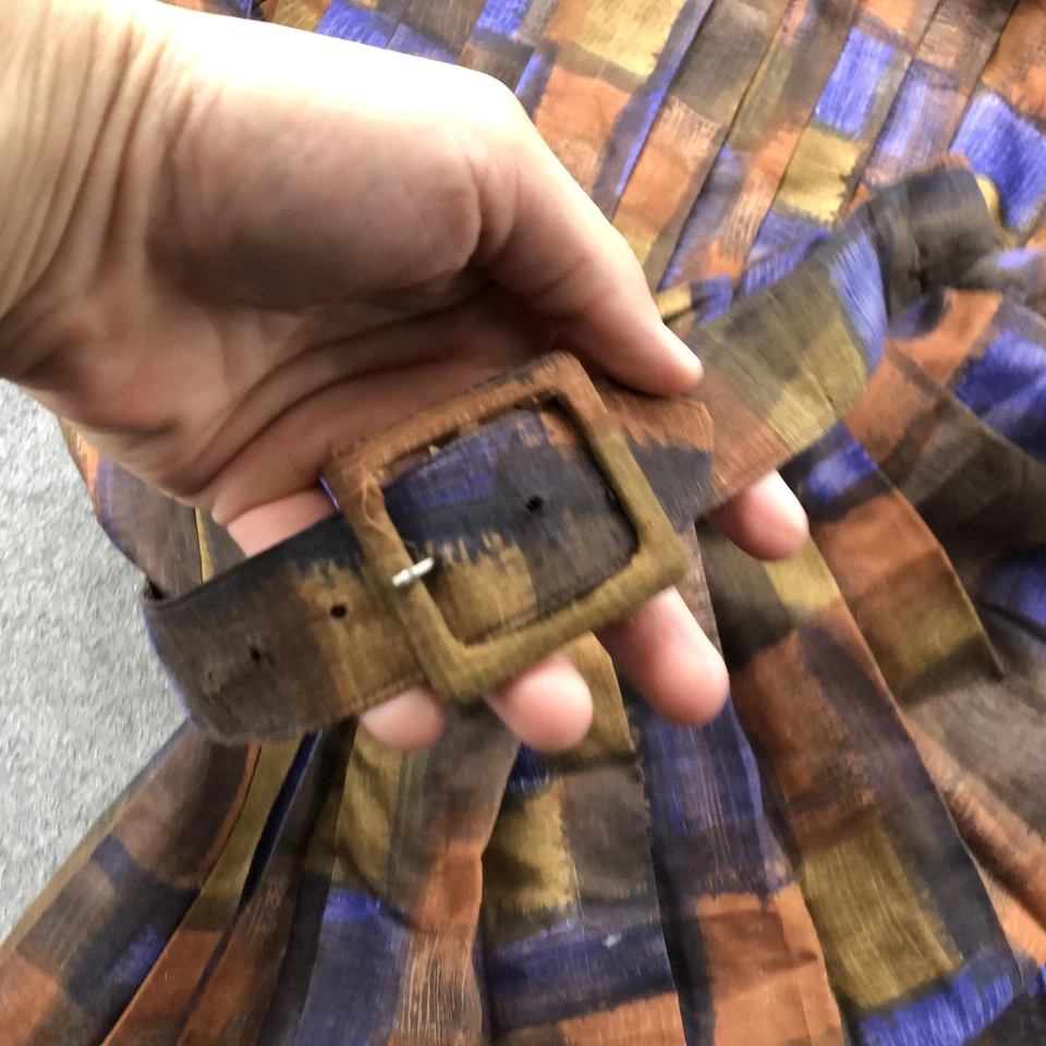 Vintage R&K Originals Dress Womens Medium Geometric Belted Mod Retro 60s 70s - Image 4 of 4