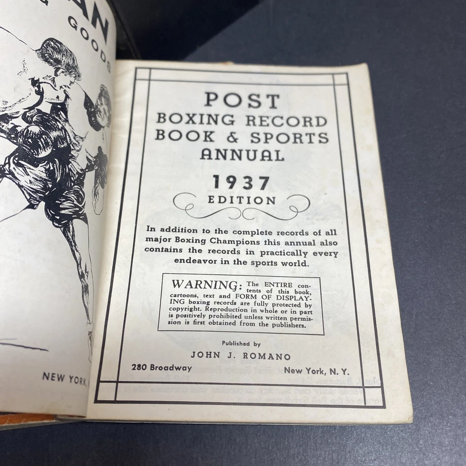 Boxing History: Everlast & Post Boxing Record - Lot of 8 (4 Hardcovers) / FKY Foto 4 de 4