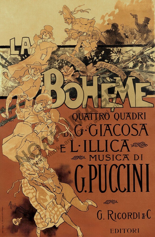 La Boheme 1965 ポスター　レトロ　ヴィンテージ映画ポスター La Boheme Puccini vintage opera theatre poster 16x24 | eBay