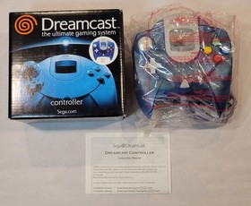 2000 SEGA Dreamcast Blue OEM Controller Complete in Box Very Good Condition CIB
