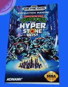 TESTED Sega GENESIS Turtles TMNT HYPERSTONE HEIST Completed NEW Case Manual Reg