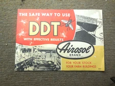 Vintage The Safe Way to Use Airosol Brand DDT With Effective Results Booklet