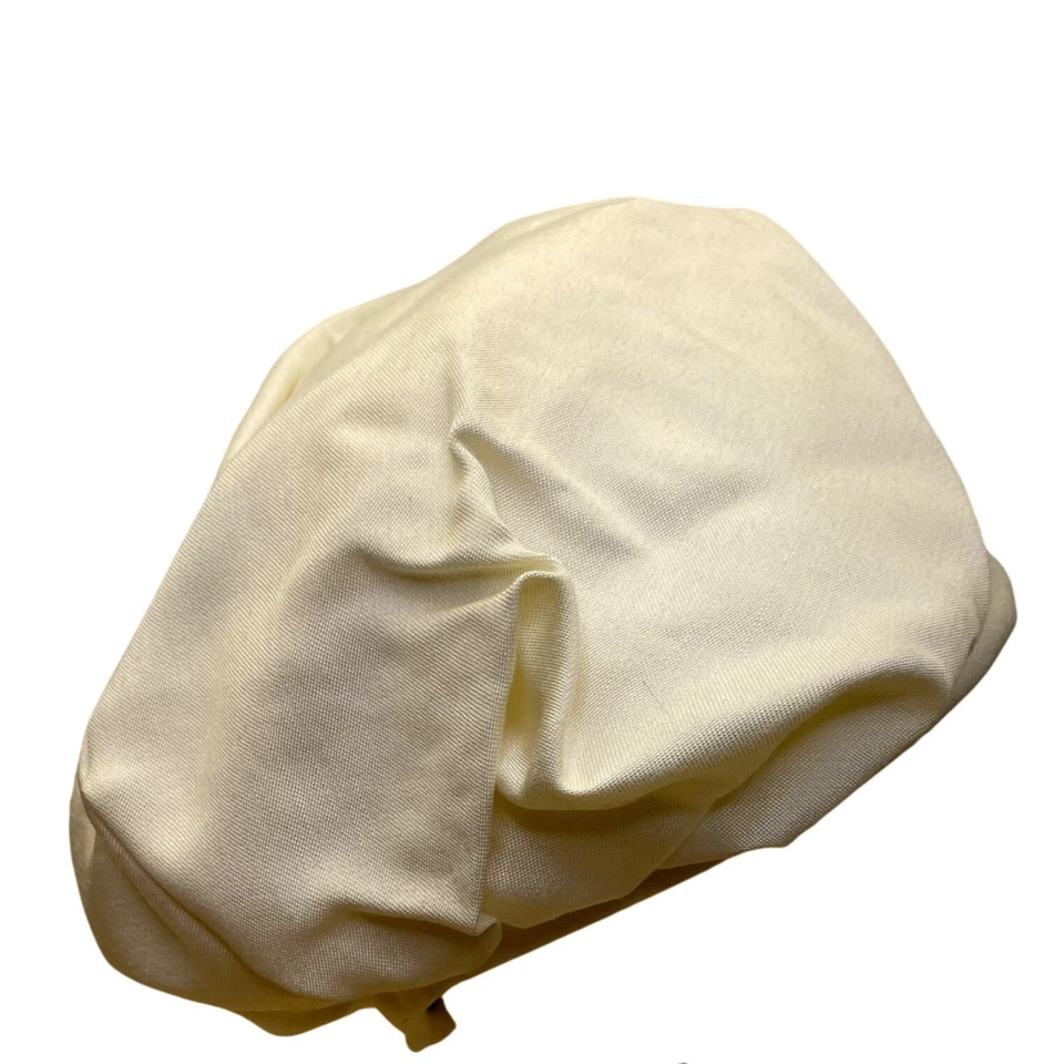 Diana эксклюзивные женщин слоновой кости шелковый берет шляпа регулируемый стильный мягкий винтажный - Изображение 2 из 4