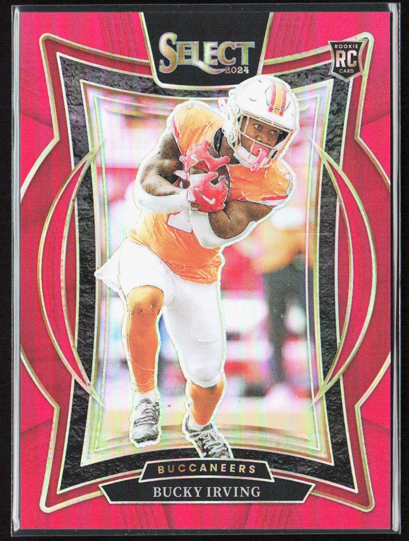 2024 Panini Select Bucky Irving Concourse Red Prizm Rookie /99 #4 Buccaneers