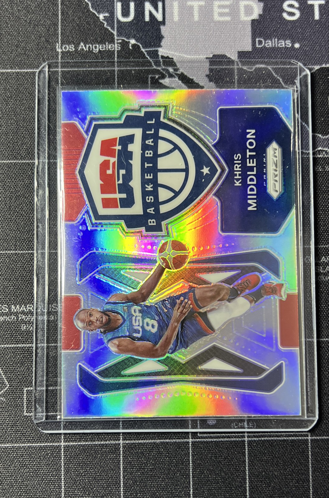 2021-22 Panini Prizm - USA Basketball Khris Middleton #5 Silver Prizm