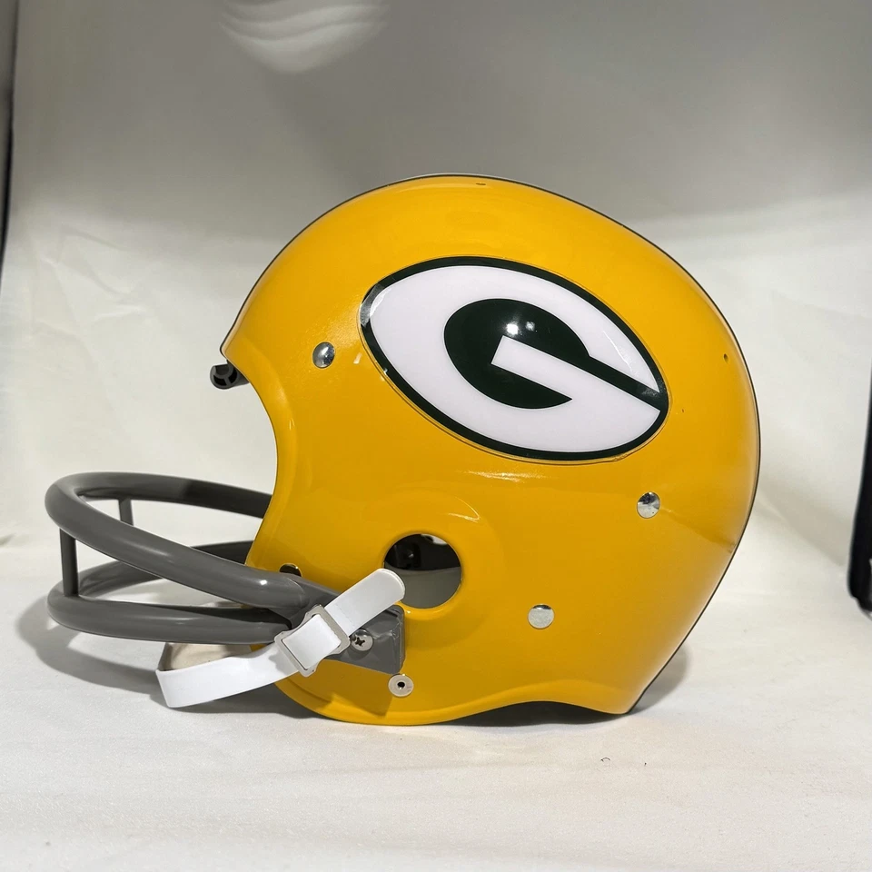 VINTAGE Green Bay Packers Suspension Helmet Replica 1960s Bart Starr - Изображение 4 из 4