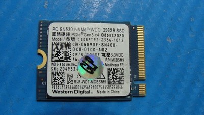 Dell 5420 WD 256GB NVMe M.2 SSD Solid State Drive SDBPTPZ-256G-1012 WR90F