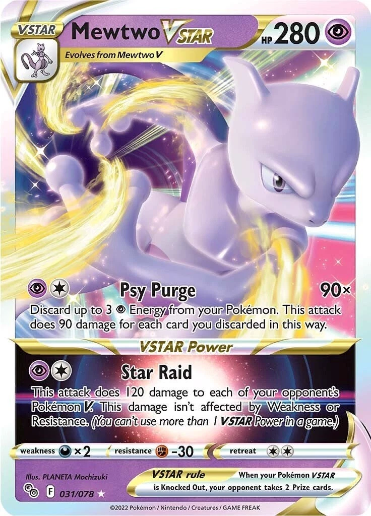 Mewtwo VSTAR Pokémon TCG Cards for sale | eBay