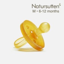 Natursutten Natural Rubber Original Rounded Pacifier   Soft Latex Baby Soother