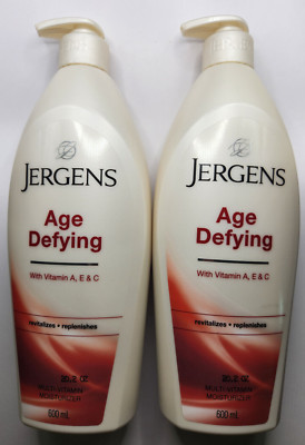 2 Jergens AGE DEFYING Multi Vitamin Replenish Moisturizer Lotion 600mL/20.2oz EA
