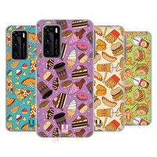 FUNDA GEL SUAVE HEAD CASE DESIGNS PATRONES COMIDA RÁPIDA PARA TELÉFONOS HUAWEI 4