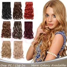 OneDor 20" Curly 3/4 Head Synthetic Hair Extensions Clip in Hairpieces 5 Clips