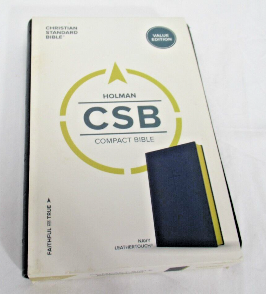 CSB Compact Bible Navy LeatherTouch Value Edition by Holman 2018