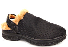 Unisex Clogs Slip On Comfort Slippers Size Women 10 - Mens 8.0 Black, NEW