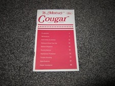 1976 Mercury Cougar Owners Guide Manual Original Oem 1976 Mercury Cougar Owners Guide Manual Original Oem