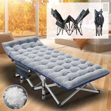 Folding Camping Cots Adults Heavy Duty Sturdy Portable Guest Sleeping Bed Gifts