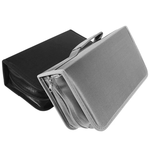 2pcs Holder Portable CD Case Disc Storage Pouch DVD Storage Case Handle CD