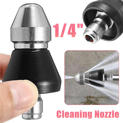 #ad High Pressure Drain 1 4 Nozzle Sewer Pipe Cleaner Pressure Washer Cleaning Tools $11.01