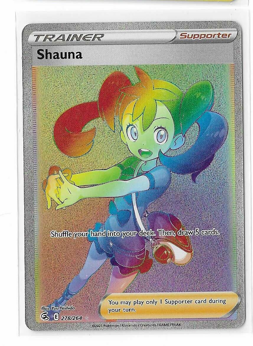 Shauna 278/264 Sword & Shield Fusion Strike Secret Rare NM Pokémon Card