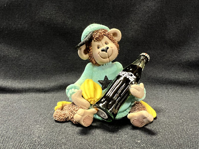 2000 Coca Cola Bottle Buddies Monkey Figurine ''I'm Bananas Over You'' no box