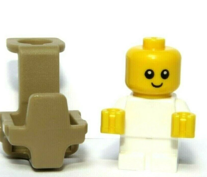 LEGO Baby White & Carrier Plain Minifigure Not Inc Christening Family Xmas