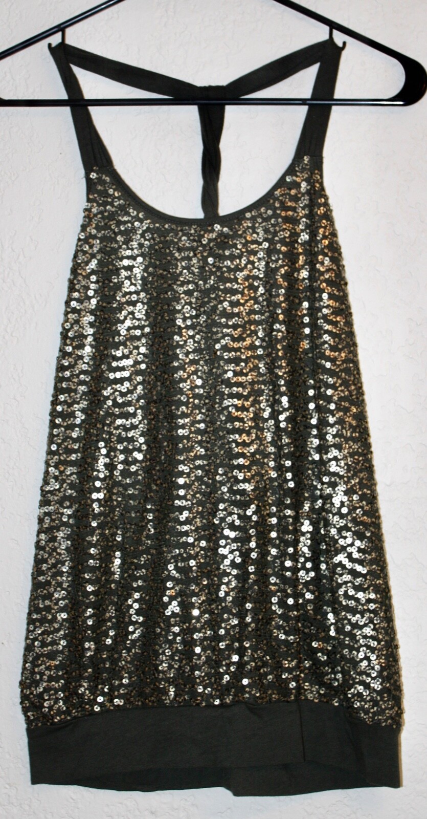 EXPRESS Lightweight Sequin Bling w/Racerback Tank… - image 1