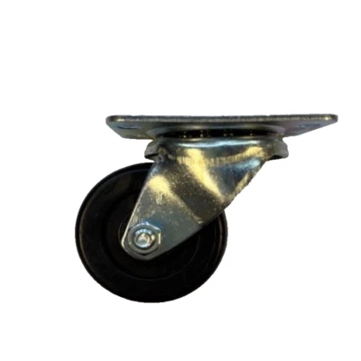 CSH CASTER SWIVEL WHEEL Black Polyolefin 2" Swivel Caster 100 lb Rating (Sold Each)