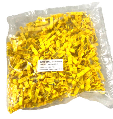 *500 PK* 878206D Quick Splice Connectors Yellow 12-10 AWG Double Crimp Sure-Seal