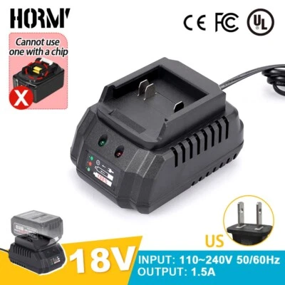 HORMY For Makita Lithium-Ion Battery Charger 18V 21V for BL1415 BL1815 BL1830 BL1850