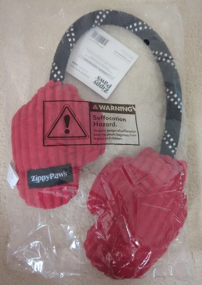 ZippyPaws Ropetugz Christmas Dog Toy - Squeaky for Small & Medium Puppy Dogs New - Image 2 of 4