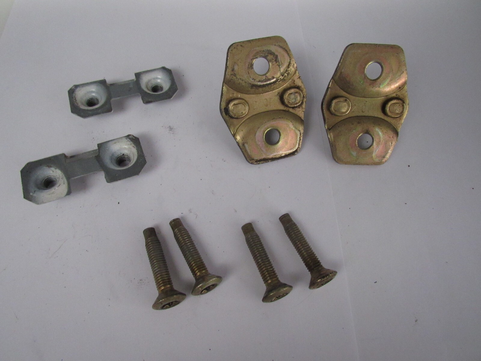 Door Latch Strikers Assembly w/ Bolts OEM 1 Pair Jeep Wrangler TJ 1997