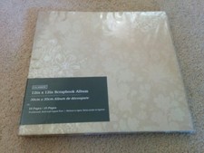 Colorbok 12X12 expandable scrapbook Photo Album Sheet Protectors Flowers Beige