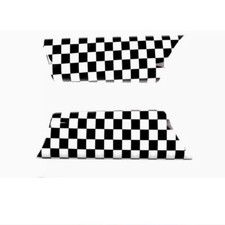 For Mini Cooper R55 R56 R57 2 Door Checkered Interior Door Handle Cover Trim For Mini Cooper R55 R56 R57 2 Door Checkered Interior Door Handle Cover Trim