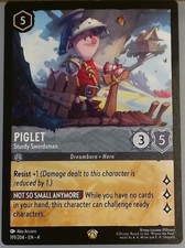 Disney Lorcana Ursula's Return EN4-Piglet Sturdy Swordsman 191/204 Regular