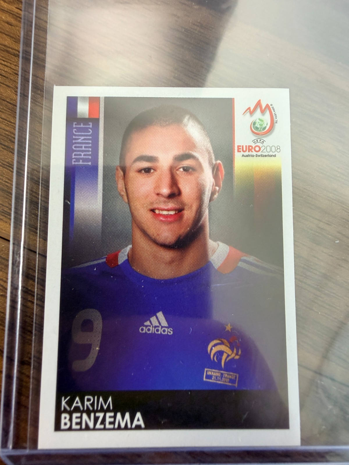 2008 UEFA Euro Panini Sticker France KARIM BENZEMA #354 - Pack Fresh