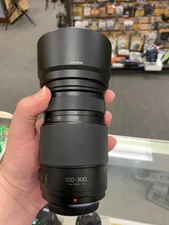 Panasonic Lumix G Vario 100-300mm F/4.0-5.6 II AF OIS Telephoto Zoom Lens W/Hood